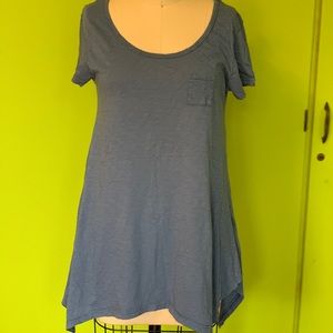 Steel blue tunic T by Fresh Produce